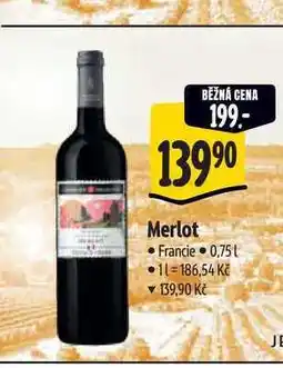 Albert Merlot 0,75 l nabídka