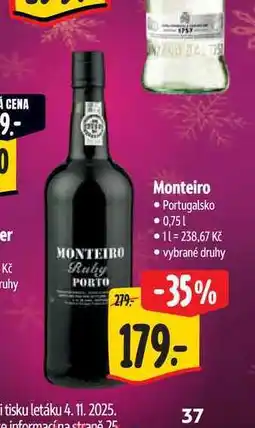 Albert Monteiro 0,75 l nabídka