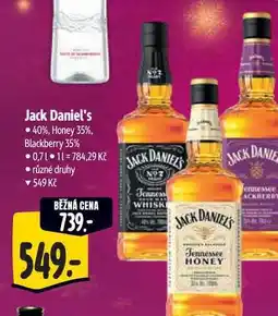 Albert Jack Daniel's - 40%, Honey 35%, Blackberry 35% 0,71 nabídka