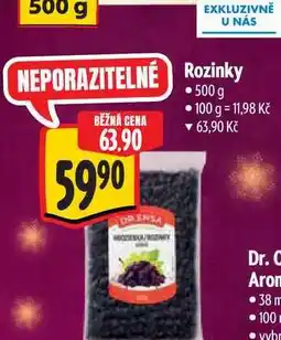 Albert Rozinky 500 g nabídka