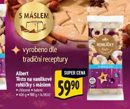 Albert Albert Těsto na vanilkové rohlíčky s máslem 400 g nabídka
