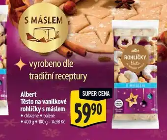 Albert Albert Těsto na vanilkové rohlíčky s máslem 400 g nabídka