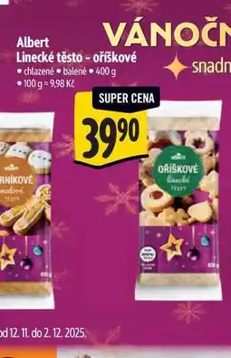 Albert Albert Linecké těsto - oříškové 400 g nabídka