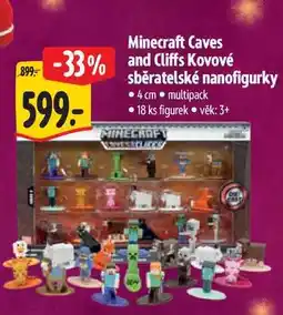 Albert Minecraft Caves and Cliffs Kovové sběratelské nanofigurky 4 cm nabídka