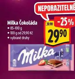 Albert Milka Čokoláda 85-100 g nabídka