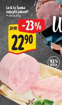 Albert Le & Co Šunka nejvyšší jakosti 100 g nabídka