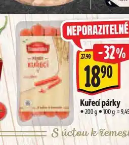 Albert Kuřecí párky 200 g nabídka