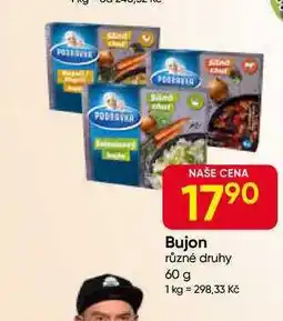 Hruška Podravka Bujon různé druhy 60 g nabídka