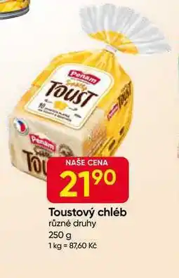 Hruška Penam Chléb toustový světlý 250g nabídka