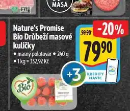 Albert Nature's Promise Bio Drůbeží masové kuličky 240 g nabídka