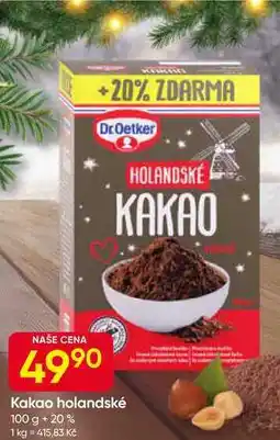 Hruška Dr.Oetker Kakao holandské 100 g + 20% nabídka