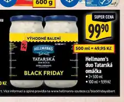 Albert Hellmann's duo Tatarská omáčka 2×500 ml nabídka