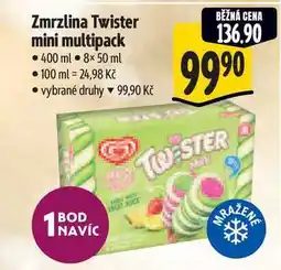 Albert Zmrzlina Twister mini multipack 400 ml 8x50 ml nabídka