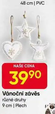 Hruška Vánoční závěs různé druhy 9 cm, Plech nabídka