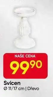 Hruška Svícen 11/17 cm, Dřevo nabídka