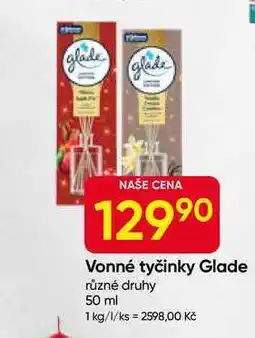 Hruška Vonné tyčinky Glade různé druhy 50 ml nabídka