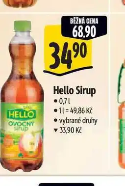 Albert Hello Sirup 0,7 l nabídka