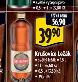 Albert Krušovice Ležák světlý ležák 1,5 l nabídka