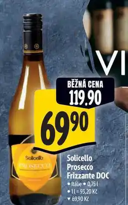 Albert Solicello Prosecco Frizzante DOC 0,75 l nabídka