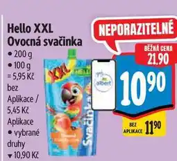 Albert Hello XXL Ovocná svačinka 200 g nabídka