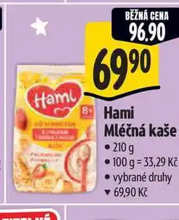 Albert Hami Mléčná kaše 210 g nabídka