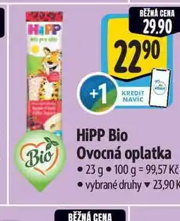 Albert HiPP Bio Ovocná oplatka 23 g nabídka