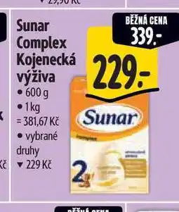 Albert Sunar Complex Kojenecká výživa 600 g nabídka