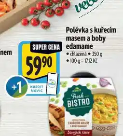 Albert Polévka s kuřecím masem a boby edamame 350 g nabídka