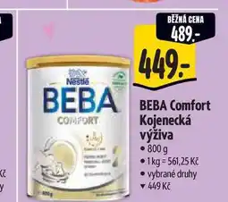Albert BEBA Comfort Kojenecká výživa 800 g nabídka