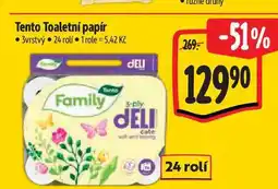 Albert Tento Toaletní papír 3vrstvý 24 rolí nabídka