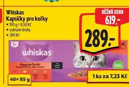 Albert Whiskas Kapsičky pro kočky 40x 85 g nabídka