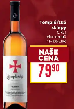 Billa Templářské sklepy nabídka