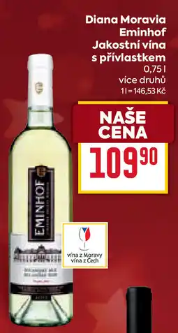 Billa Diana Moravia Eminhof Jakostní vína s přívlastkem nabídka