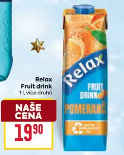 Billa Relax Fruit drink nabídka