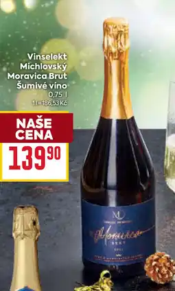 Billa Vinselekt Michlovský Moravica Brut Šumivé víno nabídka