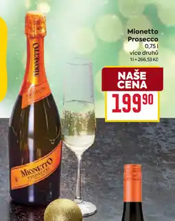 Billa Mionetto Prosecco nabídka