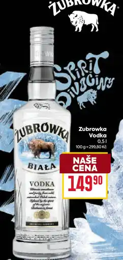 Billa Zubrowka Vodka nabídka