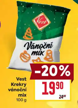 Billa Vest Krekry vánoční mix nabídka