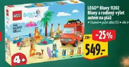 Albert LEGO® Bluey 11202 Bluey a rodinný výlet autem na pláž nabídka