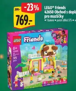 Albert LEGO® Friends 42650 Obchod s doplňky pro mazlíčky nabídka