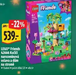 Albert LEGO® Friends 42666 Kočičí narozeninová oslava a dům na stromě nabídka