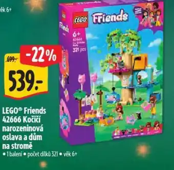 LEGO® Friends 42666 Kočičí narozeninová oslava a dům na stromě