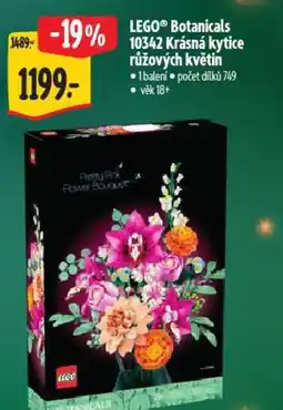 Albert LEGO® Botanicals 10342 Krásná kytice růžových květin nabídka