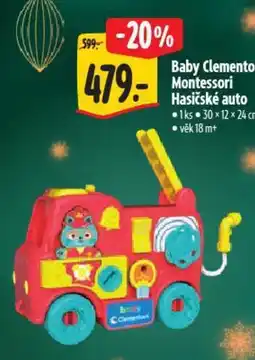 Albert Baby Clementoni Montessori Hasičské auto nabídka