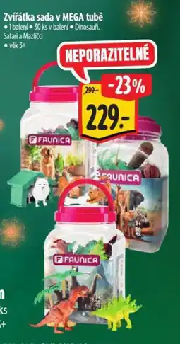 Albert Zvířátka sada v Mega tubě nabídka