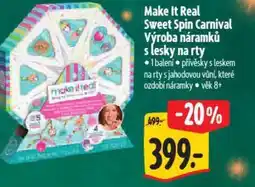 Albert Make It Real Sweet Spin Carnival Výroba náramků s lesky na rty nabídka
