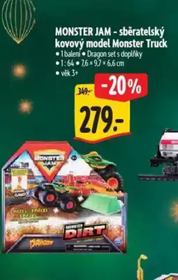 Albert MONSTER JAM - sběratelský kovový model Monster Truck nabídka