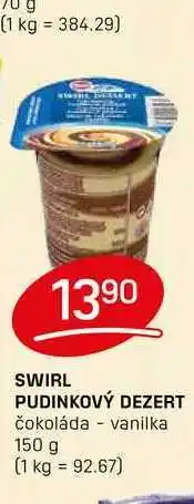Flop SWIRL PUDINKOVÝ DEZERT čokoláda 150 g nabídka