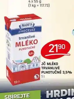 Flop JČ MLÉKO TRVANLIVÉ PLNOTUČNÉ 3,5% le 1l nabídka