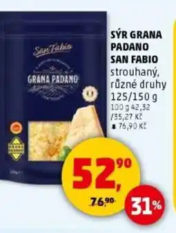 Penny Market Sýr grana padano SAN FABIO nabídka